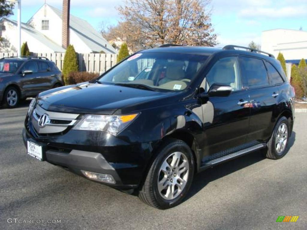 2007 MDX Technology - Formal Black Pearl / Parchment photo #3