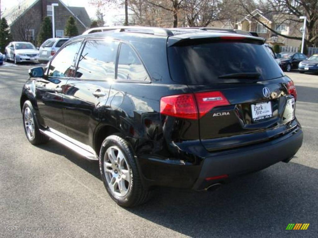 2007 MDX Technology - Formal Black Pearl / Parchment photo #4