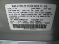 K23: Liquid Platinum Silver 2008 Infiniti G 35 x S Sedan Color Code