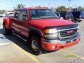 2007 Fire Red GMC Sierra 3500HD SLE Crew Cab 4x4 Dually  photo #5