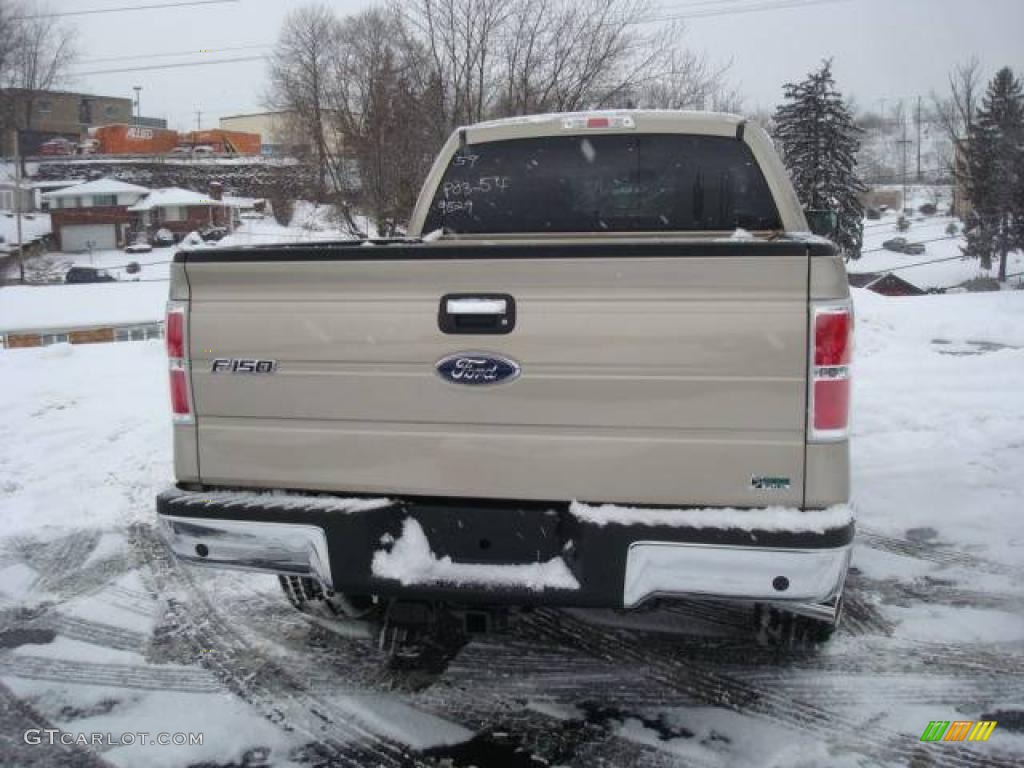 2010 F150 XLT SuperCrew 4x4 - Pueblo Gold Metallic / Tan photo #4