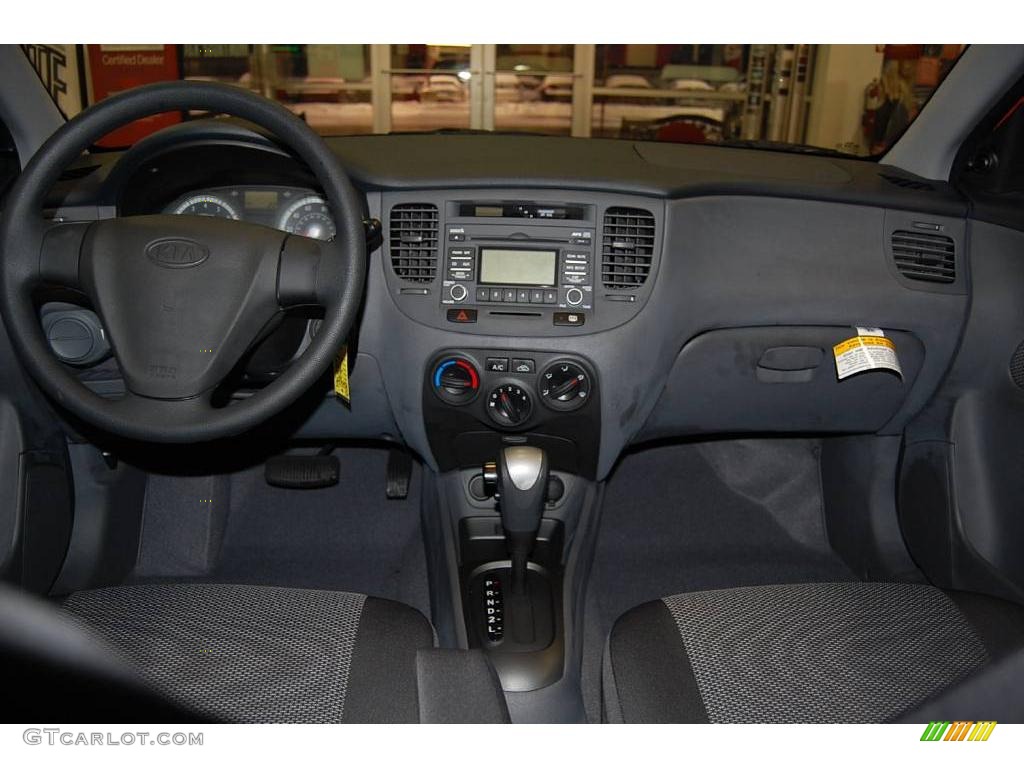 2009 Rio LX Sedan - Sunset Orange / Gray photo #12