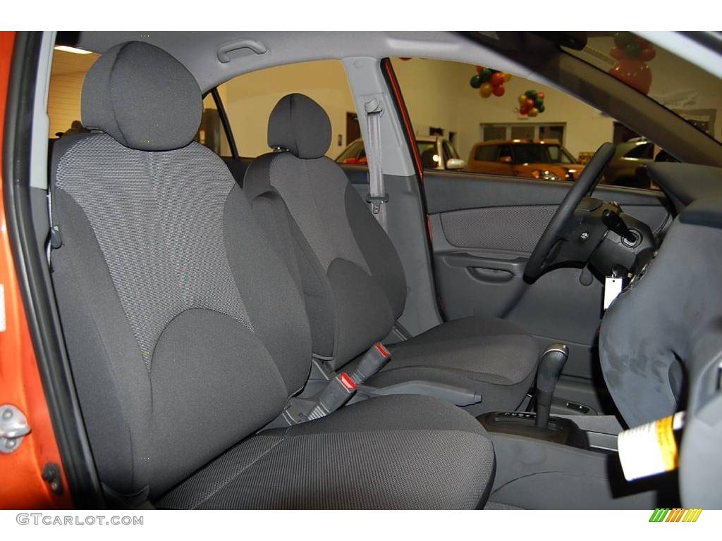 2009 Rio LX Sedan - Sunset Orange / Gray photo #18
