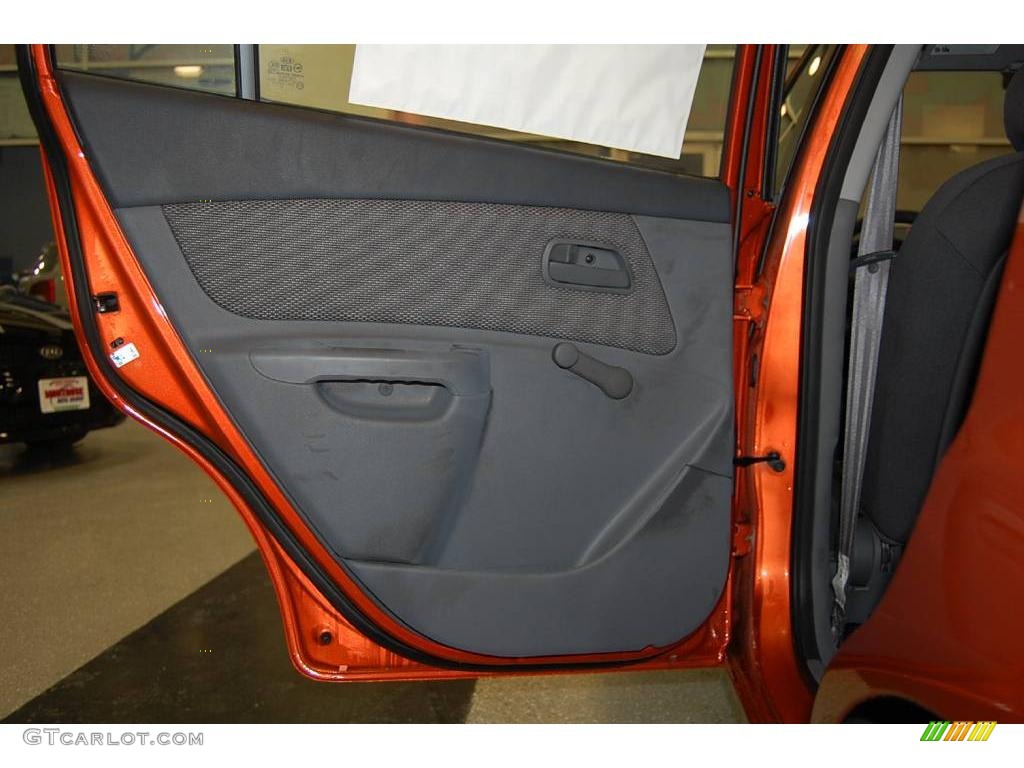 2009 Rio LX Sedan - Sunset Orange / Gray photo #37