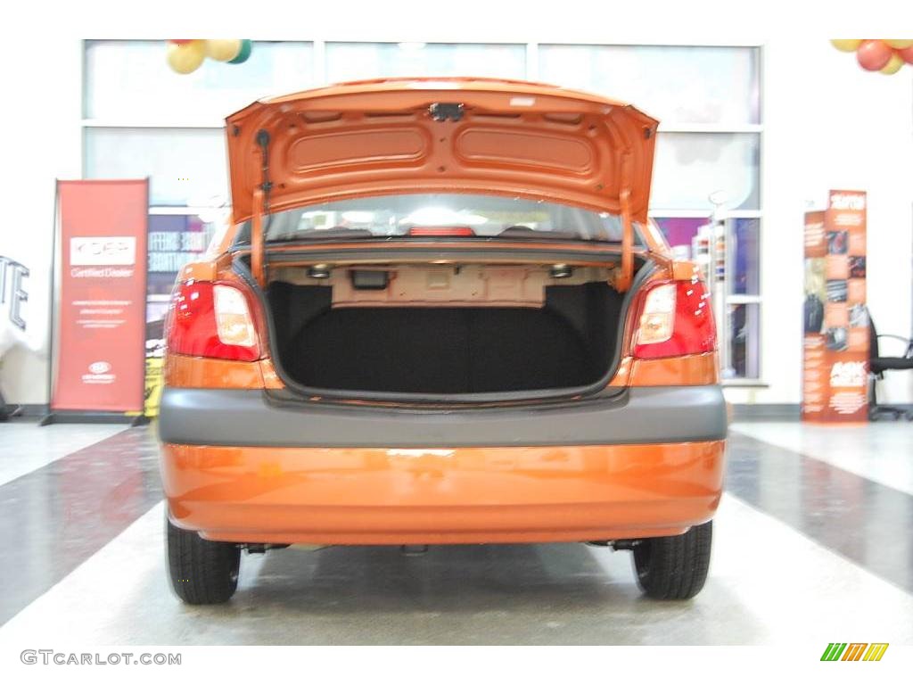 2009 Rio LX Sedan - Sunset Orange / Gray photo #41