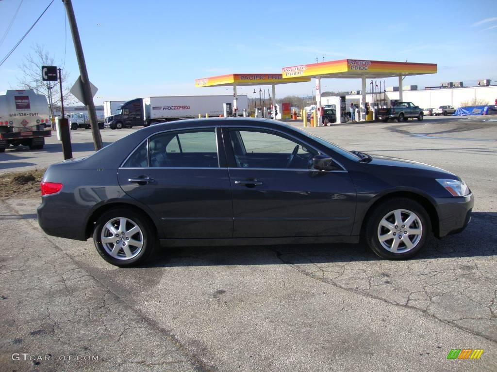 2005 Accord EX-L V6 Sedan - Graphite Pearl / Black photo #6