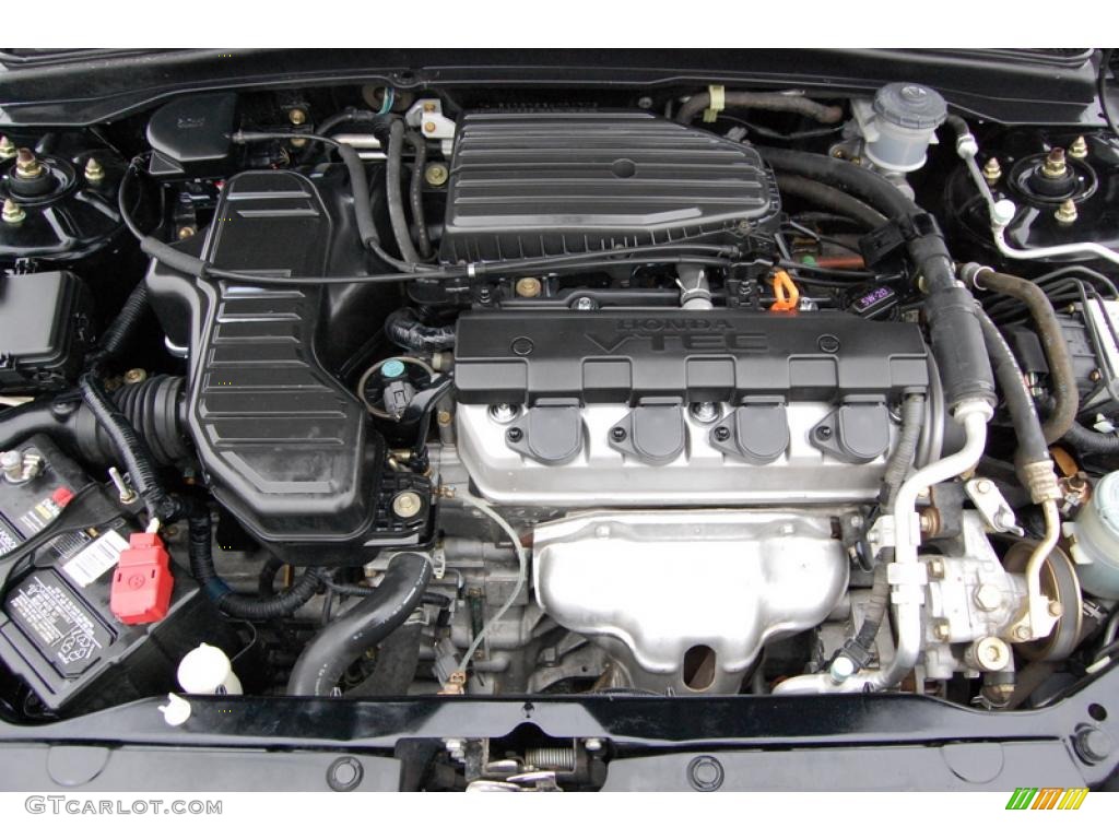 2003 Civic EX Sedan - Nighthawk Black Pearl / Gray photo #9