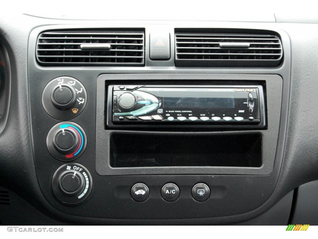 2003 Civic EX Sedan - Nighthawk Black Pearl / Gray photo #13