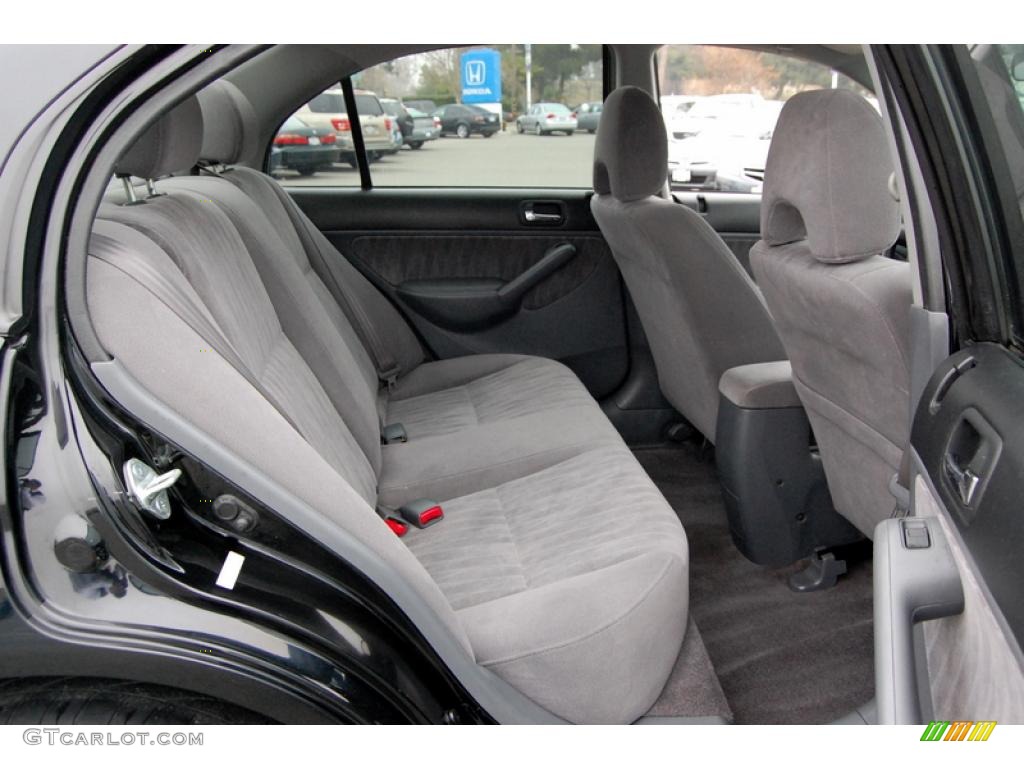 2003 Civic EX Sedan - Nighthawk Black Pearl / Gray photo #15