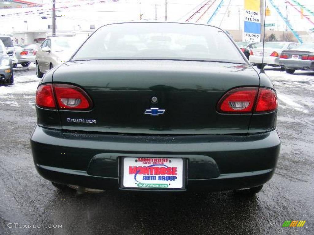 2002 Cavalier Coupe - Forest Green Metallic / Graphite photo #4