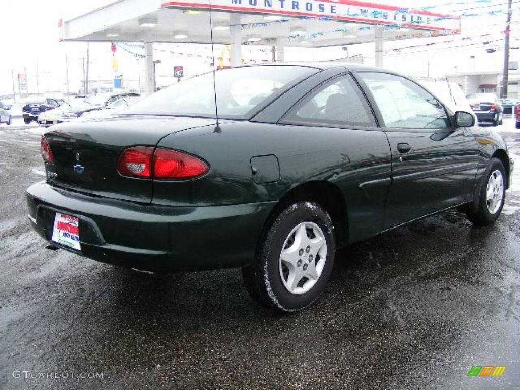 2002 Cavalier Coupe - Forest Green Metallic / Graphite photo #5