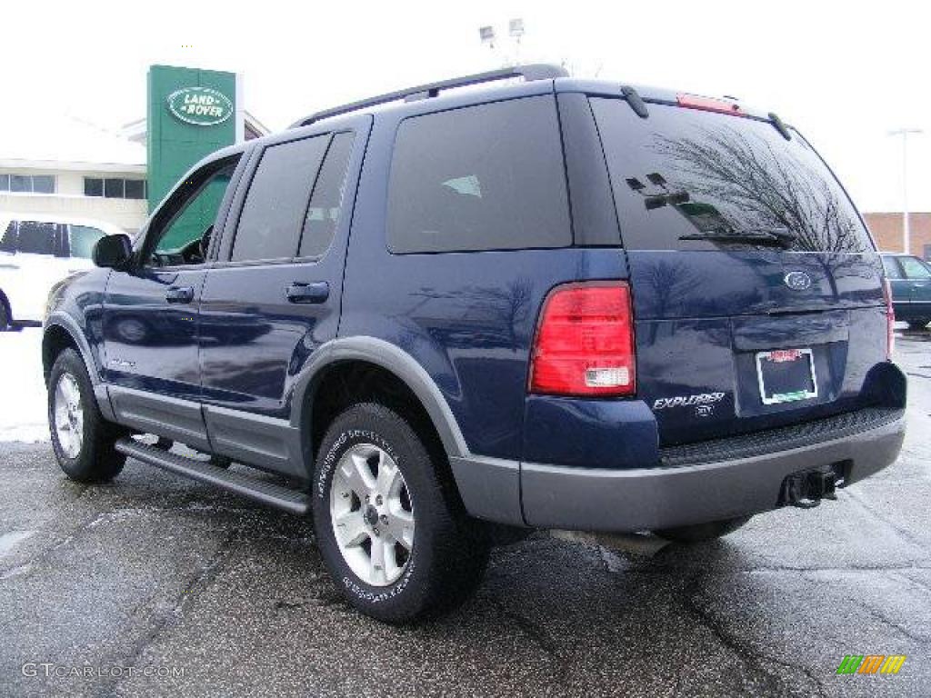 2004 Explorer XLT 4x4 - Dark Blue Pearl Metallic / Graphite photo #3