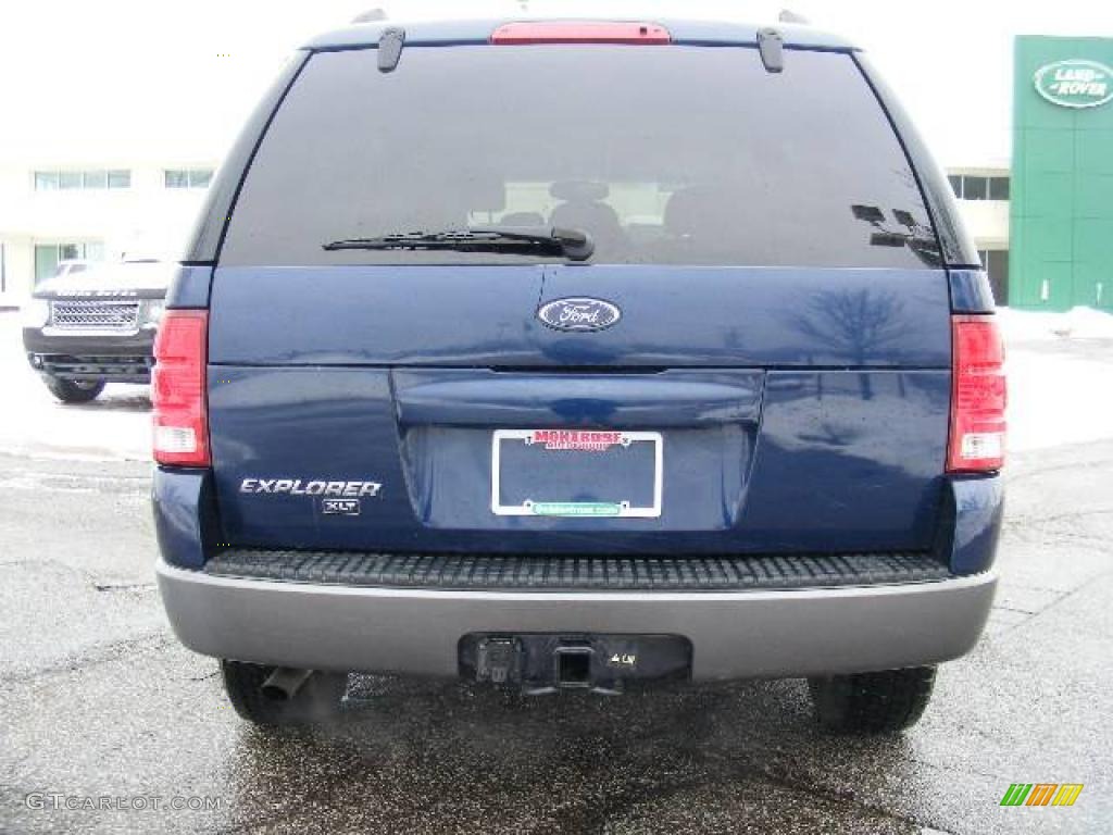 2004 Explorer XLT 4x4 - Dark Blue Pearl Metallic / Graphite photo #4