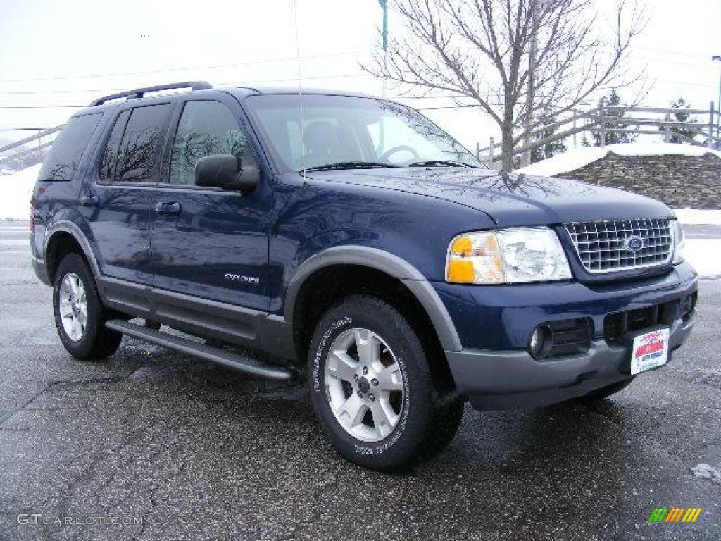 2004 Explorer XLT 4x4 - Dark Blue Pearl Metallic / Graphite photo #7
