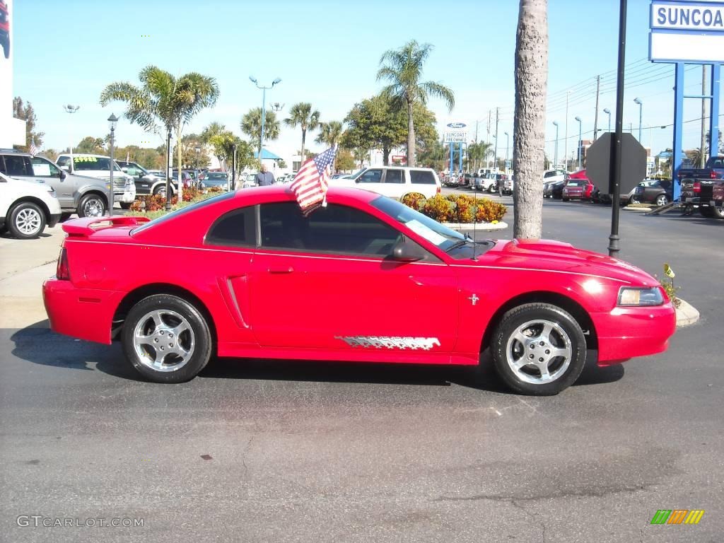 2003 Mustang V6 Coupe - Torch Red / Dark Charcoal photo #2