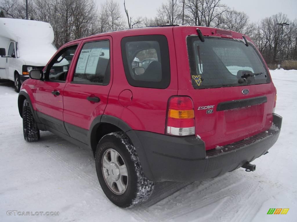2001 Escape XLT V6 4WD - Bright Red Metallic / Medium Graphite Grey photo #3