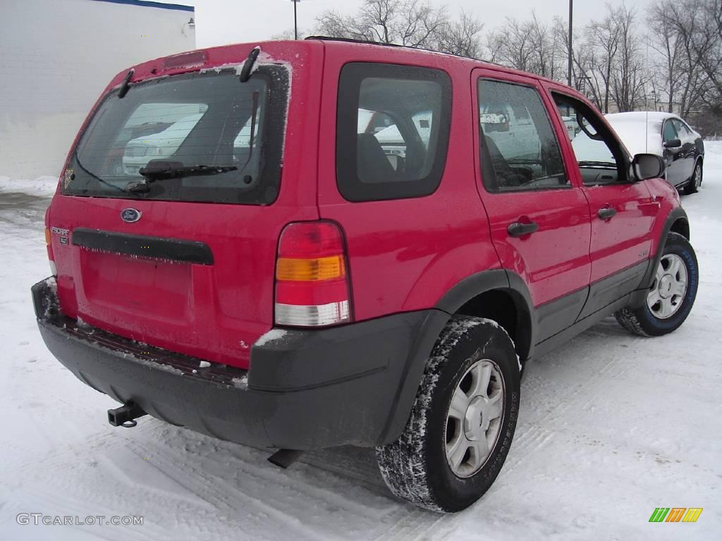 2001 Escape XLT V6 4WD - Bright Red Metallic / Medium Graphite Grey photo #5