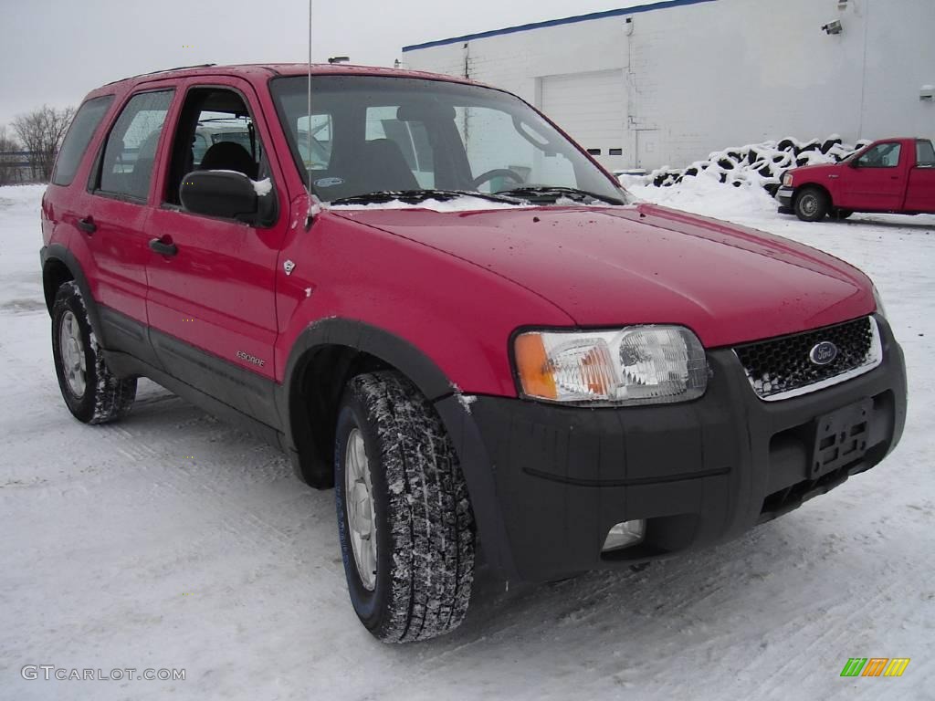 2001 Escape XLT V6 4WD - Bright Red Metallic / Medium Graphite Grey photo #7