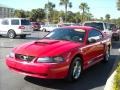 2003 Torch Red Ford Mustang V6 Coupe  photo #7