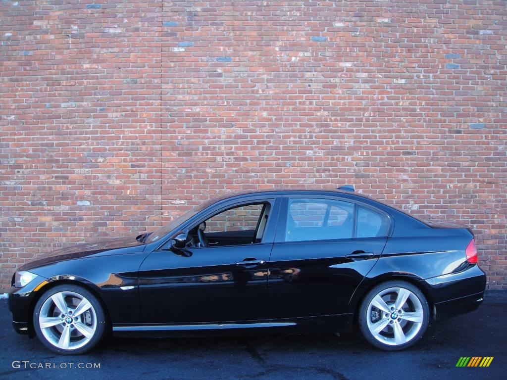 2009 3 Series 335i Sedan - Jet Black / Black photo #3