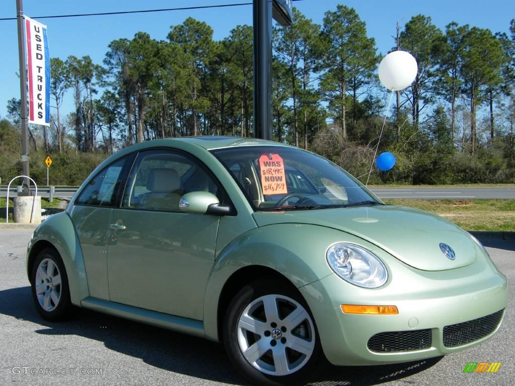 2007 New Beetle 2.5 Coupe - Gecko Green Metallic / Cream photo #7