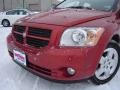 2008 Inferno Red Crystal Pearl Dodge Caliber SXT  photo #9