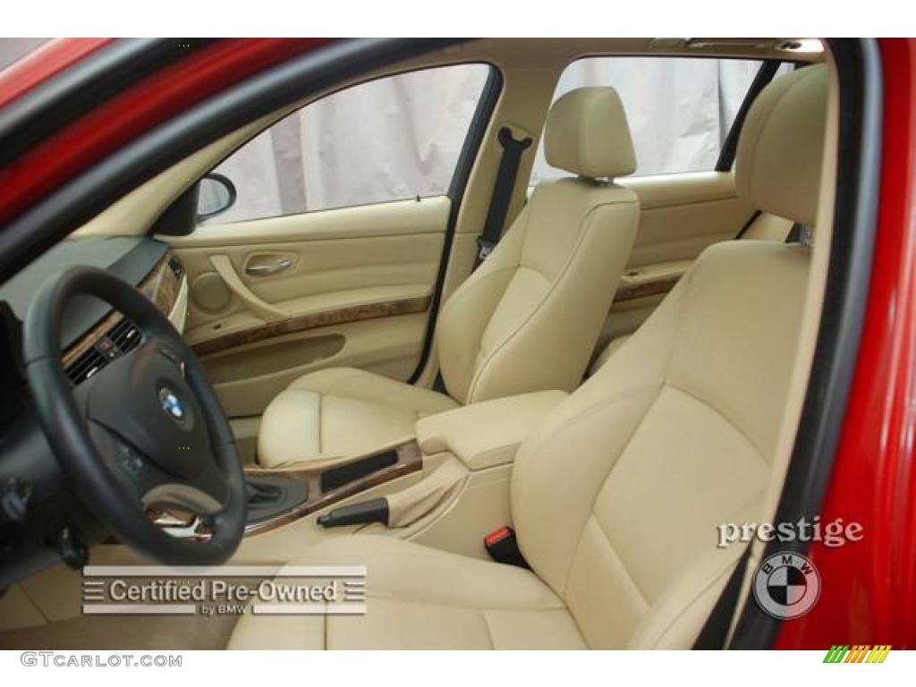 2007 3 Series 328xi Wagon - Crimson Red / Beige photo #9