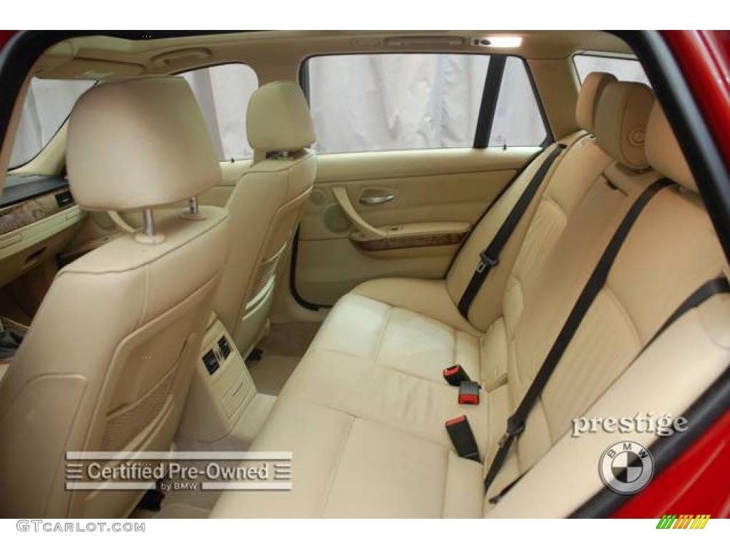 2007 3 Series 328xi Wagon - Crimson Red / Beige photo #10