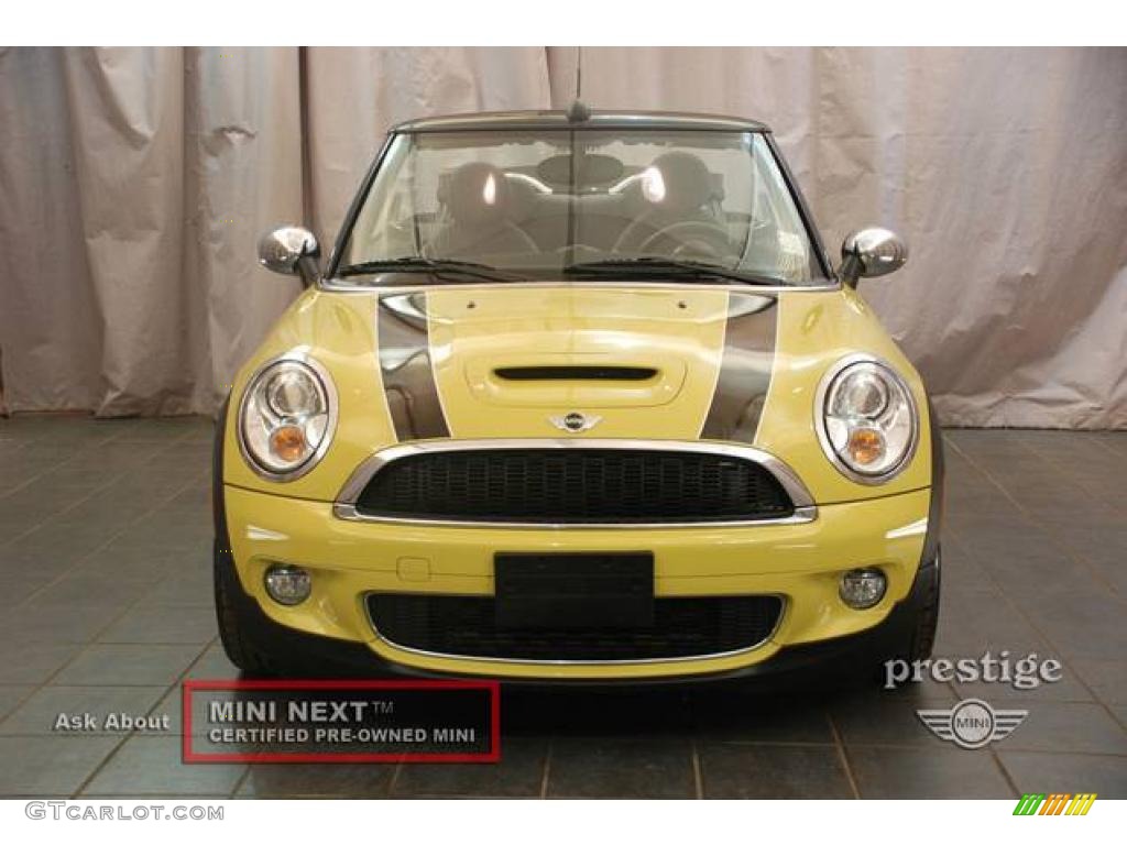2009 Cooper S Convertible - Interchange Yellow / Black/Yellow photo #5
