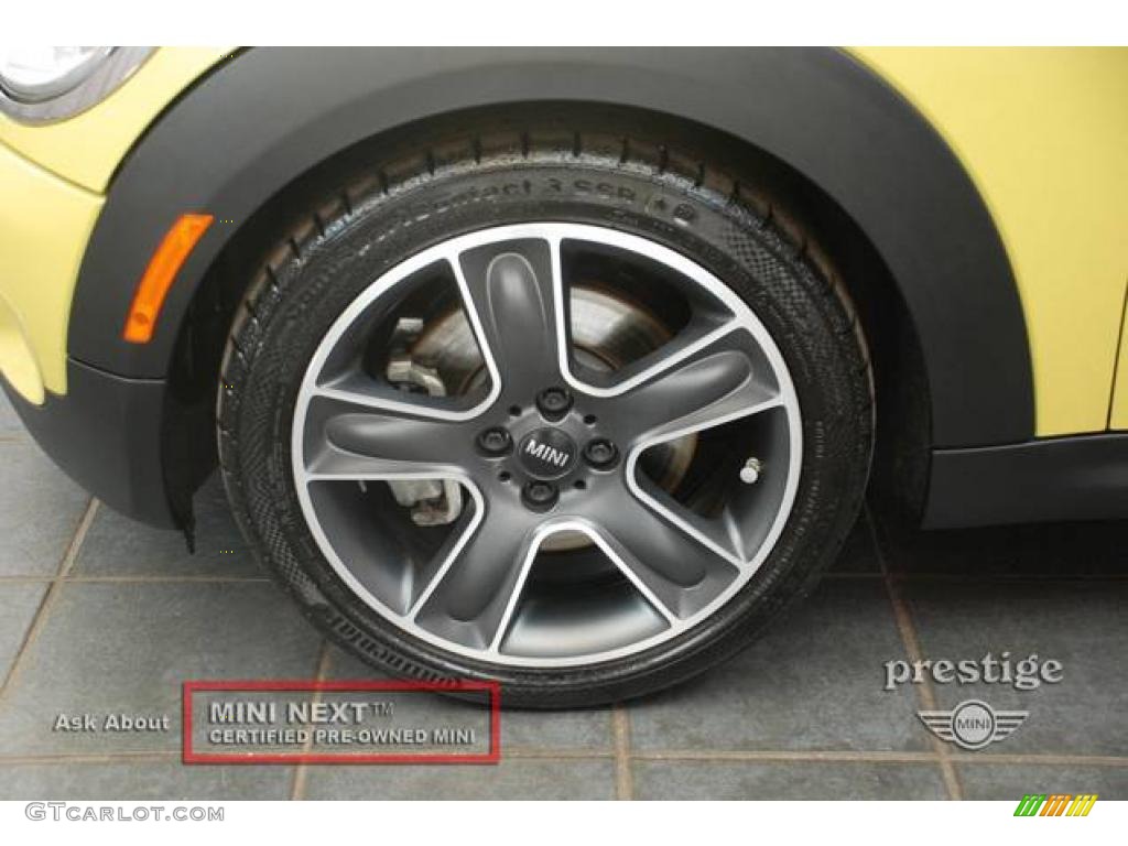 2009 Cooper S Convertible - Interchange Yellow / Black/Yellow photo #7