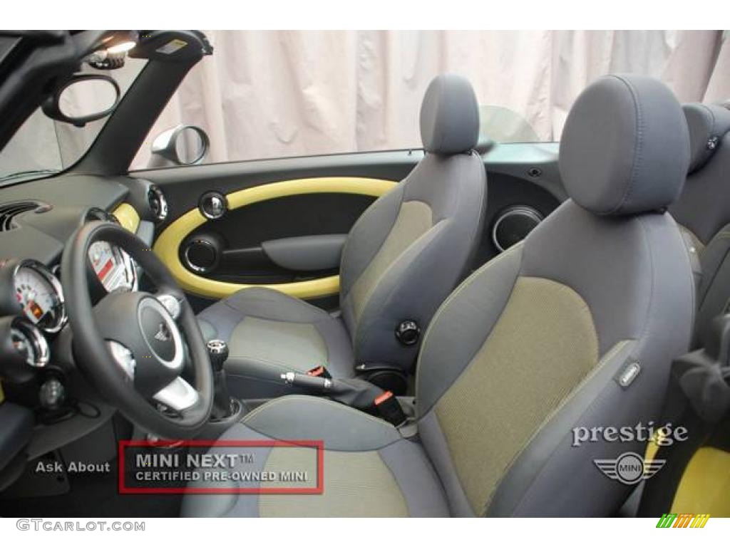 2009 Cooper S Convertible - Interchange Yellow / Black/Yellow photo #9