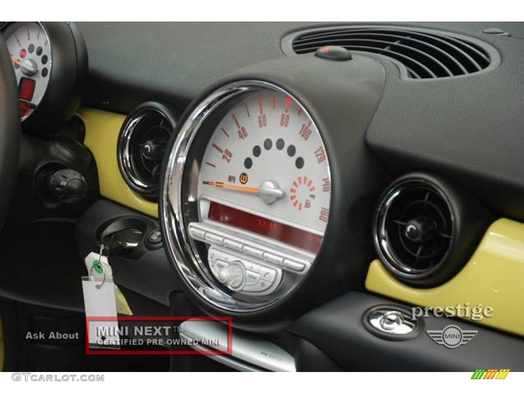2009 Cooper S Convertible - Interchange Yellow / Black/Yellow photo #15
