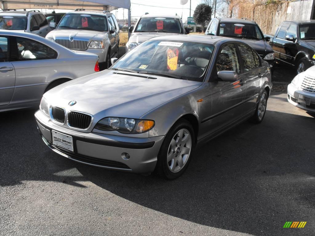 2005 3 Series 325i Sedan - Silver Grey Metallic / Black photo #2