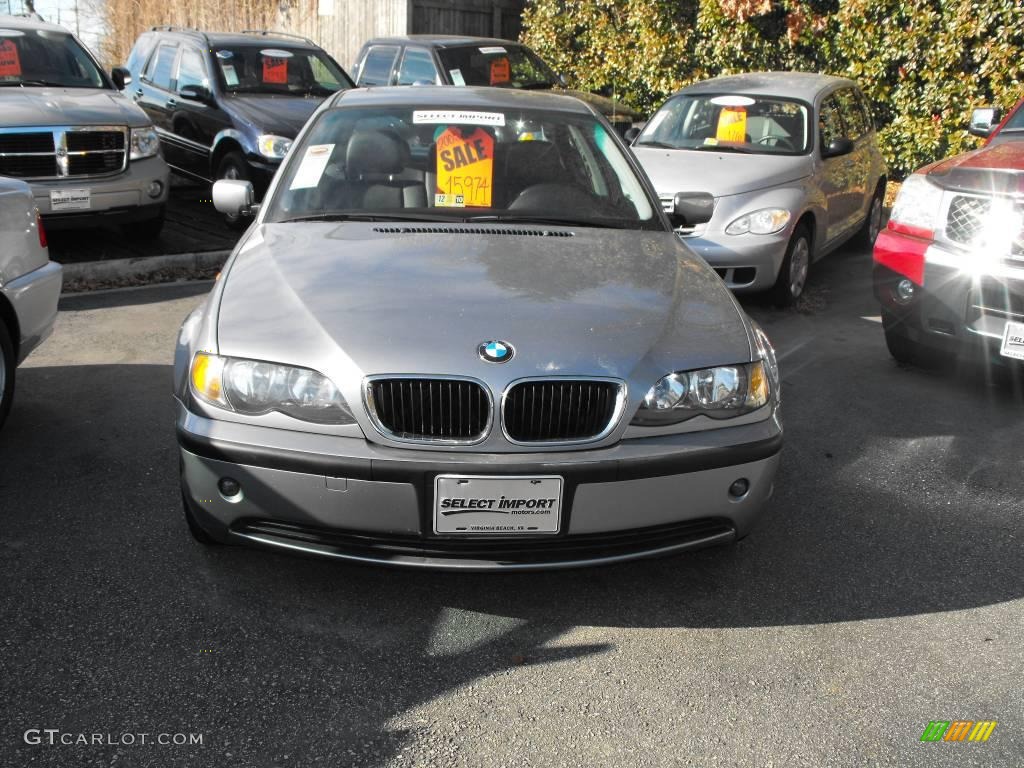 2005 3 Series 325i Sedan - Silver Grey Metallic / Black photo #3