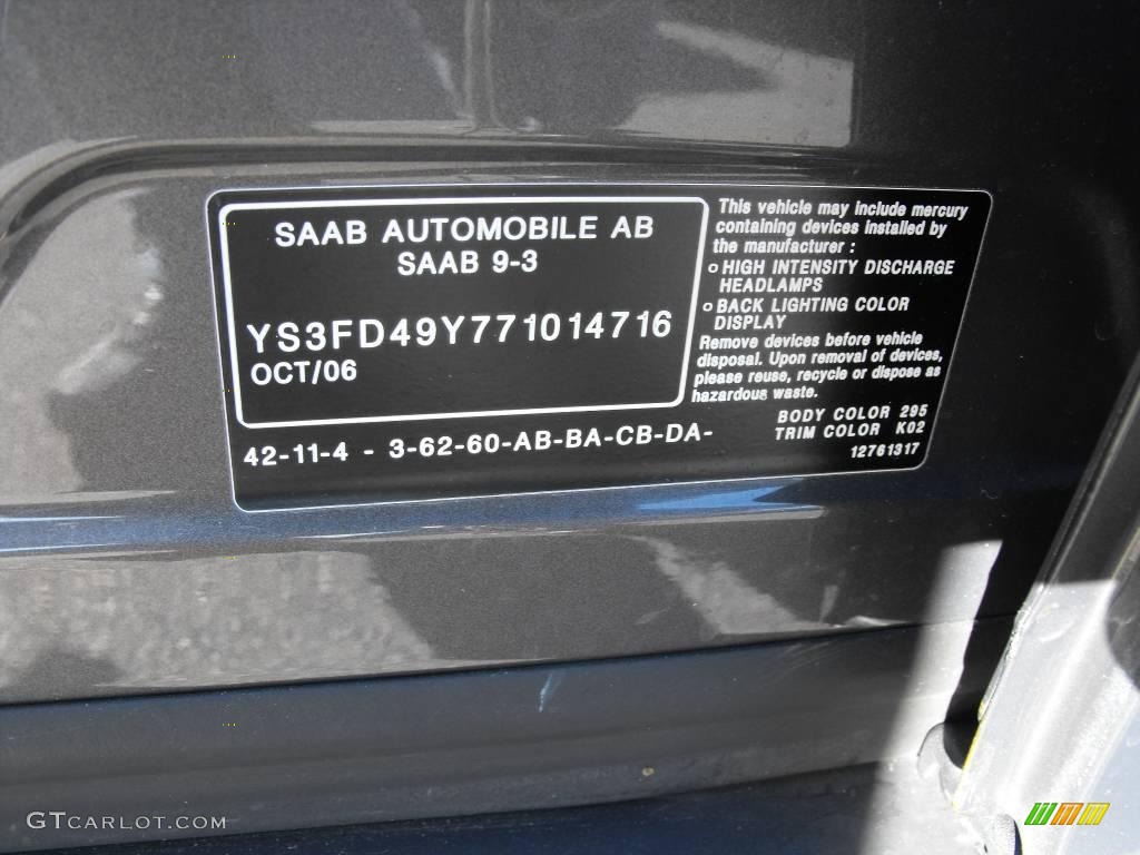 2007 9-3 2.0T Sport Sedan - Smoke Beige Metallic / Gray photo #22