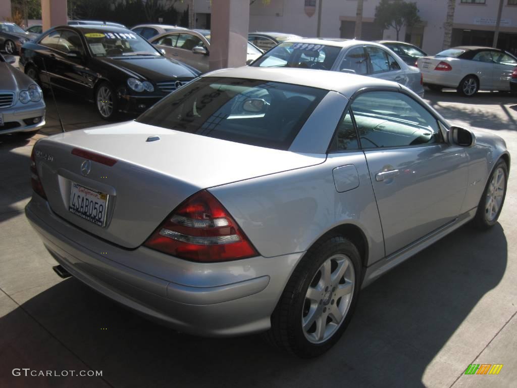 2001 SLK 230 Kompressor Roadster - Brilliant Silver Metallic / Charcoal Black photo #3