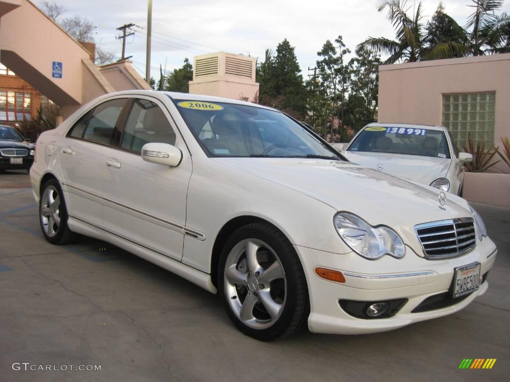 2006 C 230 Sport - Alabaster White / Ash photo #1
