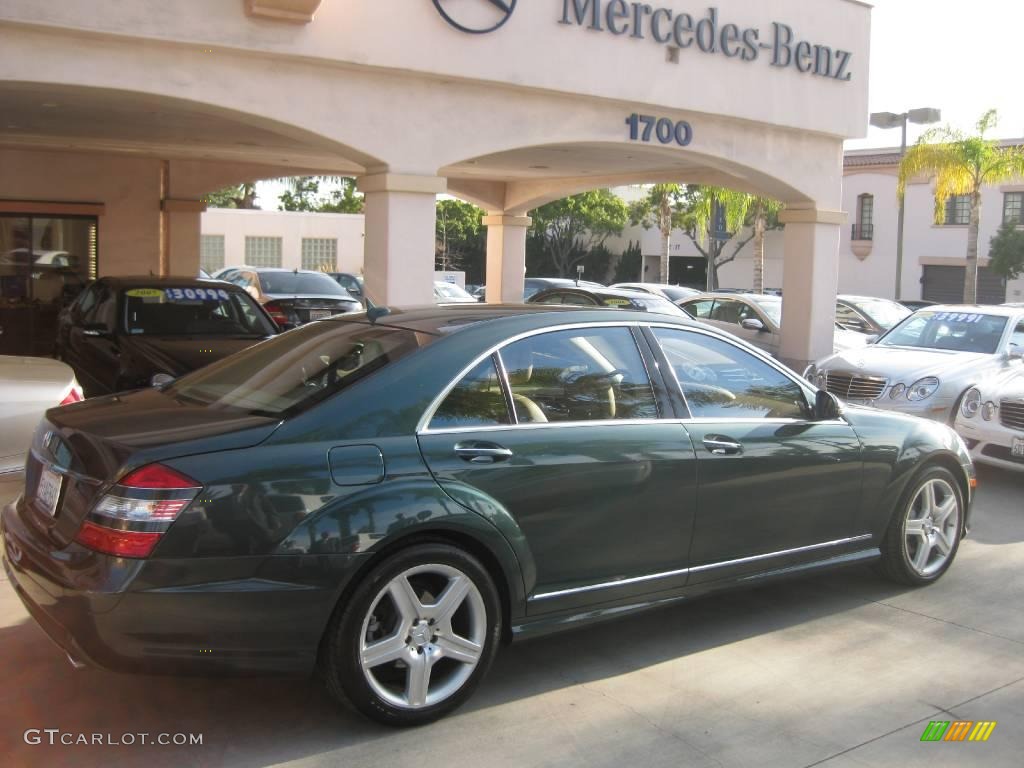 2007 S 550 Sedan - Jade Green Metallic / Cashmere/Savanna photo #2