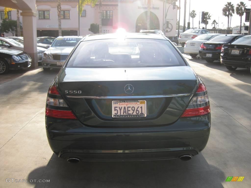 2007 S 550 Sedan - Jade Green Metallic / Cashmere/Savanna photo #4
