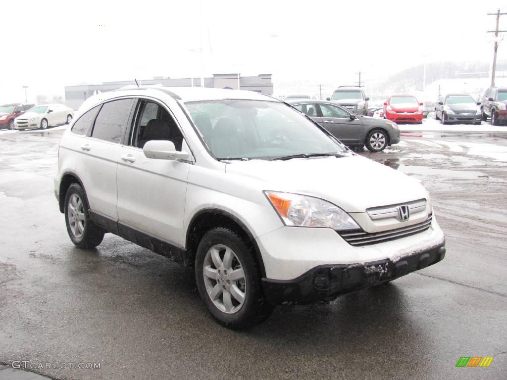 2008 CR-V EX-L 4WD - Taffeta White / Gray photo #7