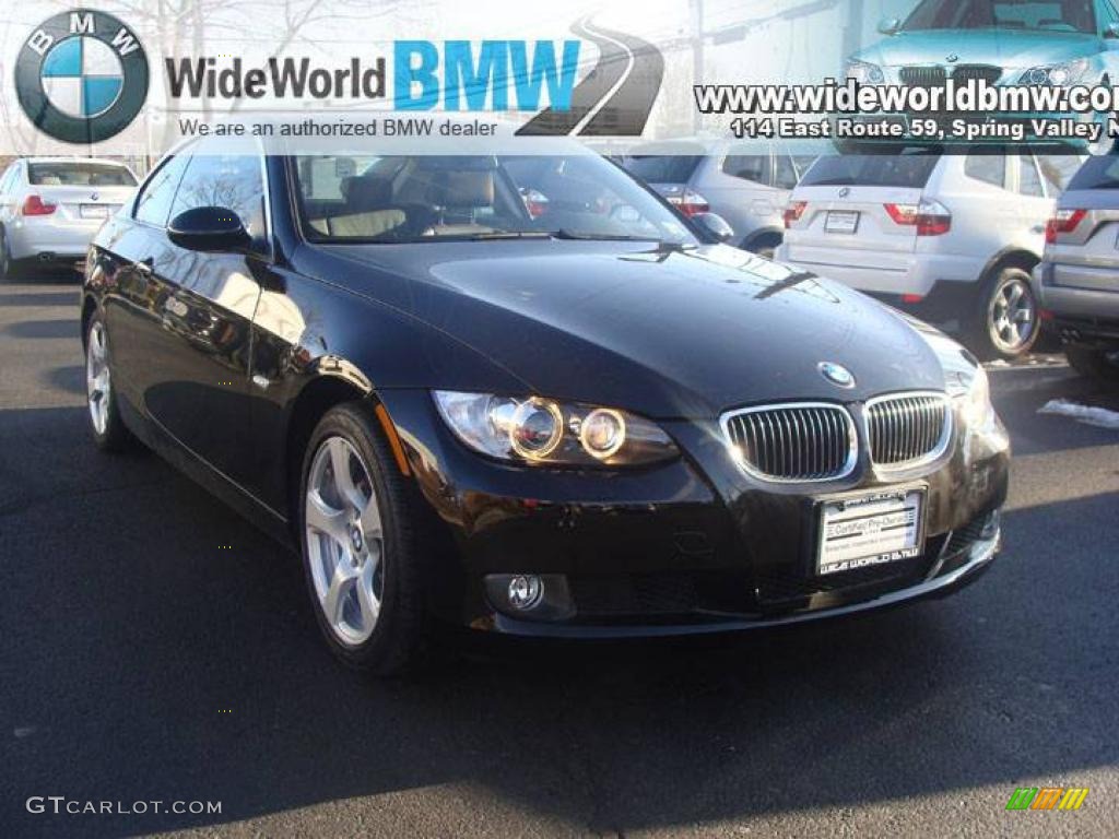 2007 3 Series 328xi Coupe - Jet Black / Black photo #3