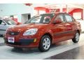 2009 Tropical Red Kia Rio LX Sedan  photo #2