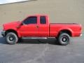 2002 Red Clearcoat Ford F250 Super Duty XL SuperCab  photo #1