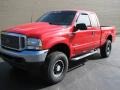 2002 Red Clearcoat Ford F250 Super Duty XL SuperCab  photo #2