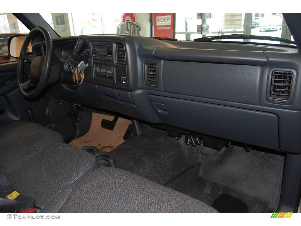 2002 Silverado 1500 LS Regular Cab - Light Pewter Metallic / Graphite Gray photo #14