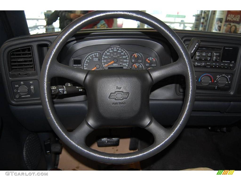 2002 Silverado 1500 LS Regular Cab - Light Pewter Metallic / Graphite Gray photo #24