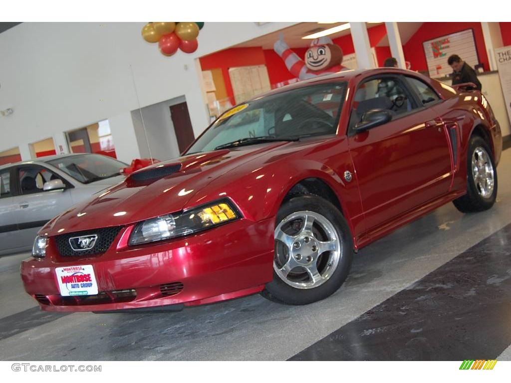 2004 Mustang V6 Coupe - Redfire Metallic / Medium Graphite photo #1