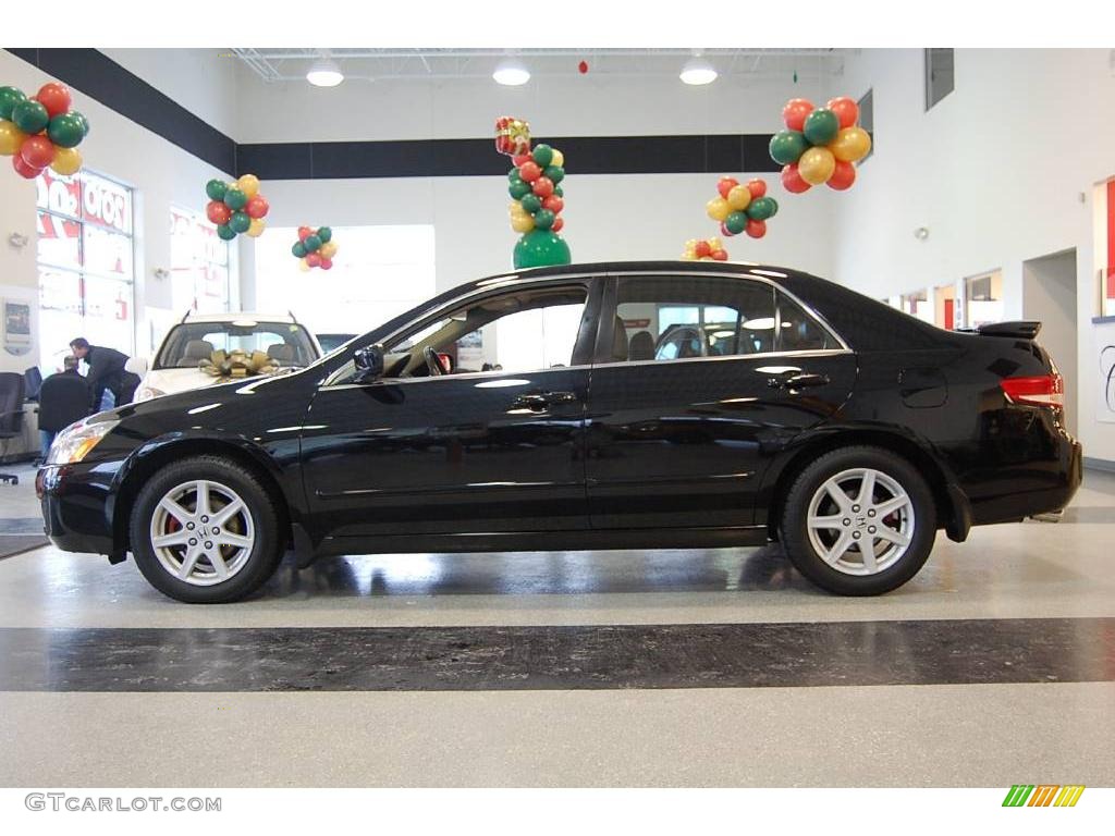 2003 Accord EX V6 Sedan - Nighthawk Black Pearl / Gray photo #3