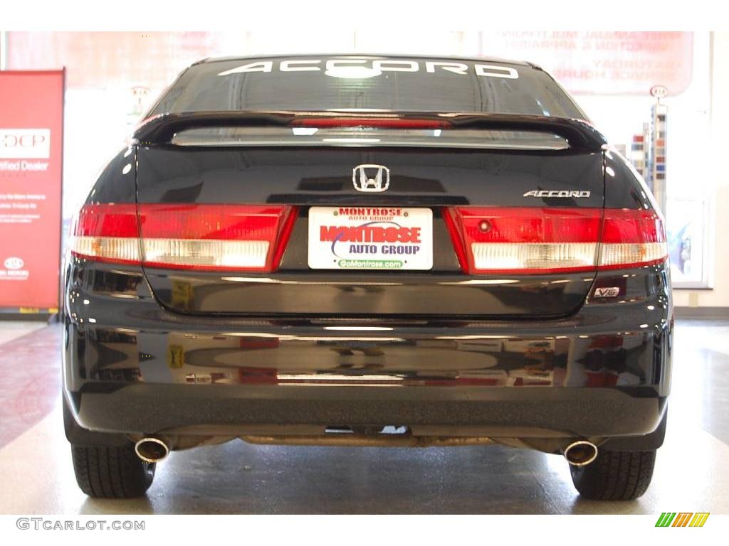 2003 Accord EX V6 Sedan - Nighthawk Black Pearl / Gray photo #6
