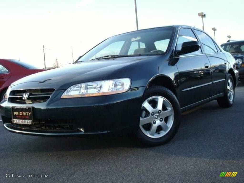 2000 Accord SE Sedan - Dark Emerald Pearl / Ivory photo #1